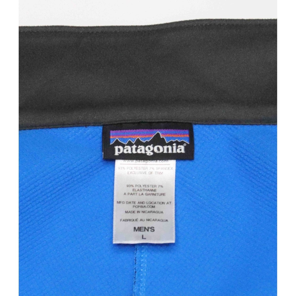 Patagonia Adze Blue Full Zip Softshell Polartec Hiking Outdoor Vest Mens Size Lg - Picture 6 of 7